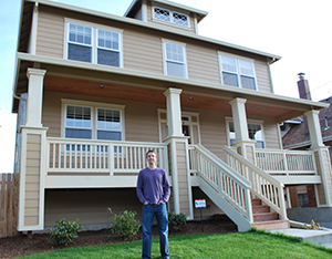 Jon Blumenauer and his house